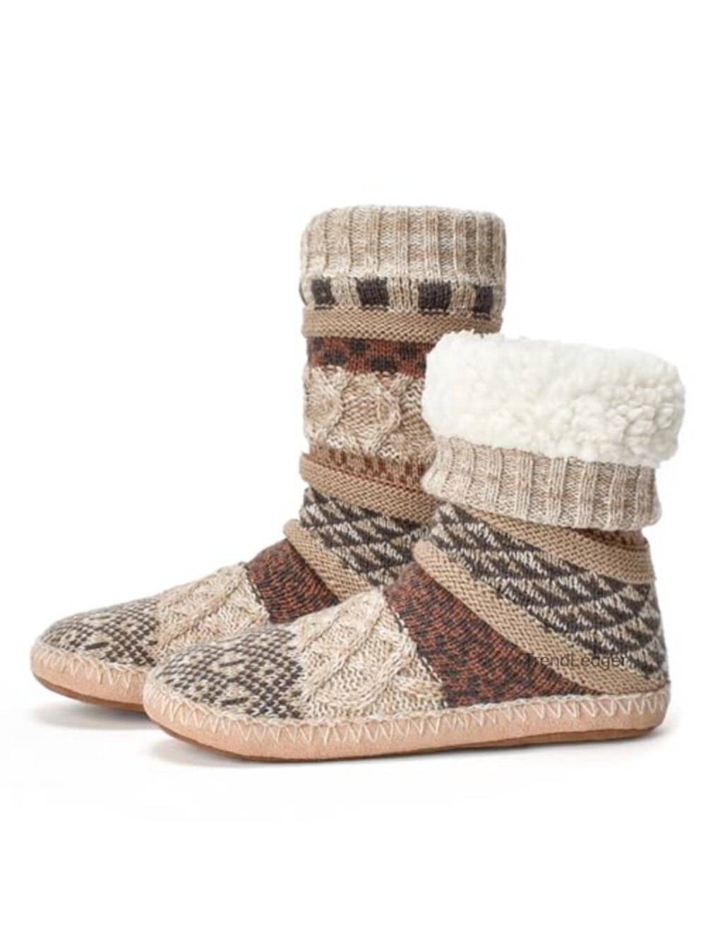 Sherpa Lined Non Slip Fuzzy Slipper Socks Women Soft Sole Warm